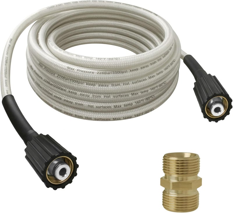 Shinelan Universal Pressure Washer Hose Replacement for Greenworks Power Washer Hose, 25-Foot Replacement for Greenworks Electric Power Washer High Pressure Hose Attachment 5200402 - Image 1
